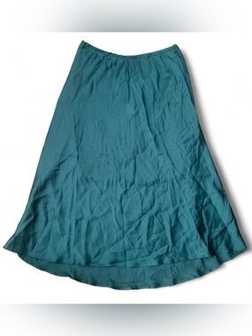 Brand New: Sienna Sky Teal A-Line Midi Skirt